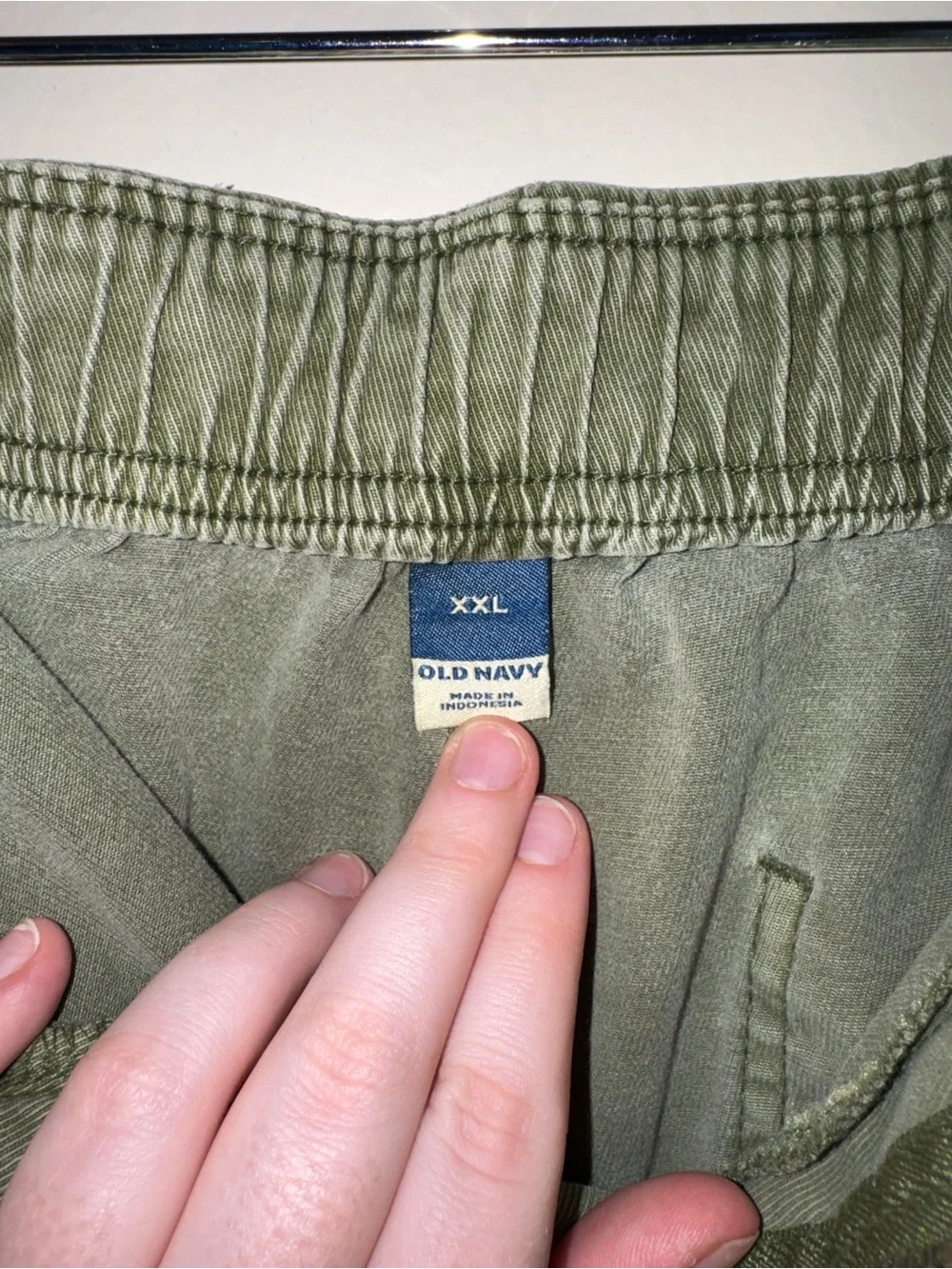 Old Navy Womens Casual Cargo Utility Shorts Size XXL Green Granola Hiking